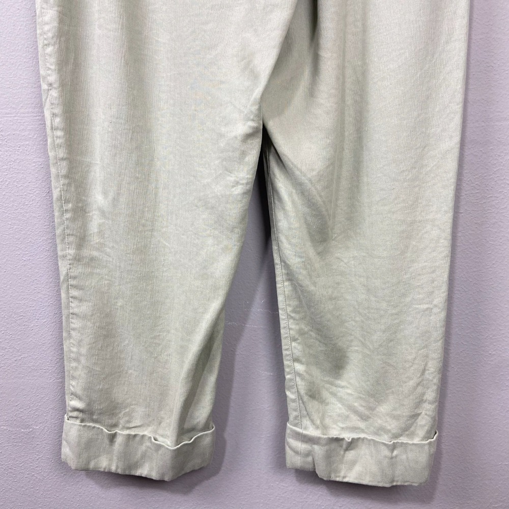 Wilfred Aritzia Wilfred Allant Linen Blend Trousers High Waist Cropped Size 12 - Picture 10 of 13